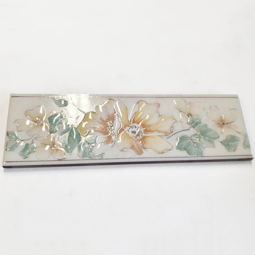 Ref : LISTEL FLEUR JAUNE  6x20