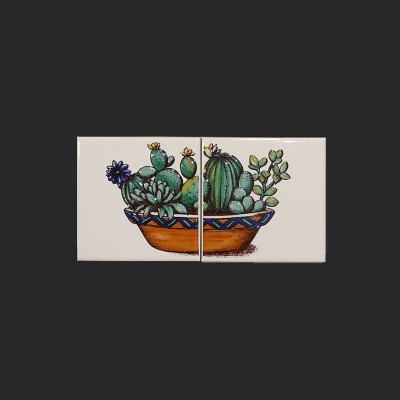 Ref : CACTUS BIANCO LUCIDO DÉCORS SIMPLES ET DOUBLES  10x10