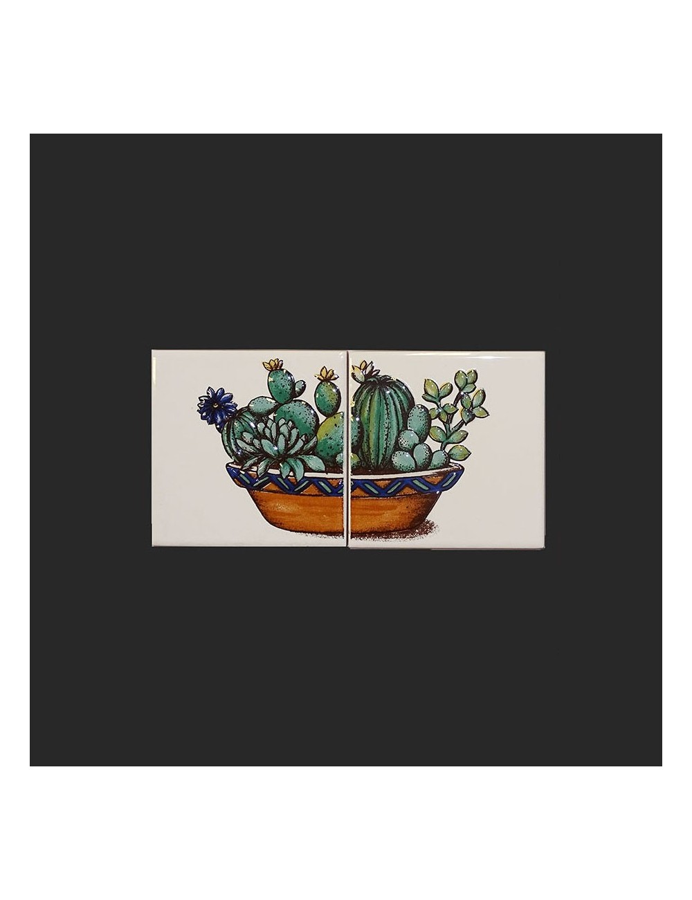 Ref : CACTUS BIANCO LUCIDO DÉCORS SIMPLES ET DOUBLES  10x10