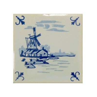 Ref : SÉRIE 1863 DÉCOR MOULIN N° 26  10,8x10,8