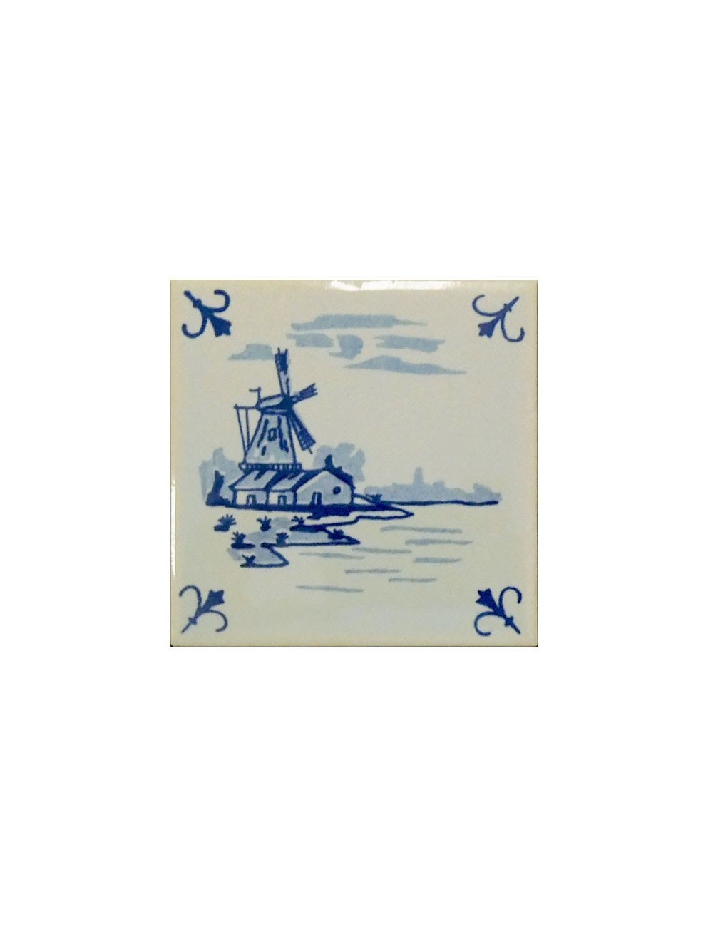 Ref : SÉRIE 1863 DÉCOR MOULIN N° 26  10,8x10,8