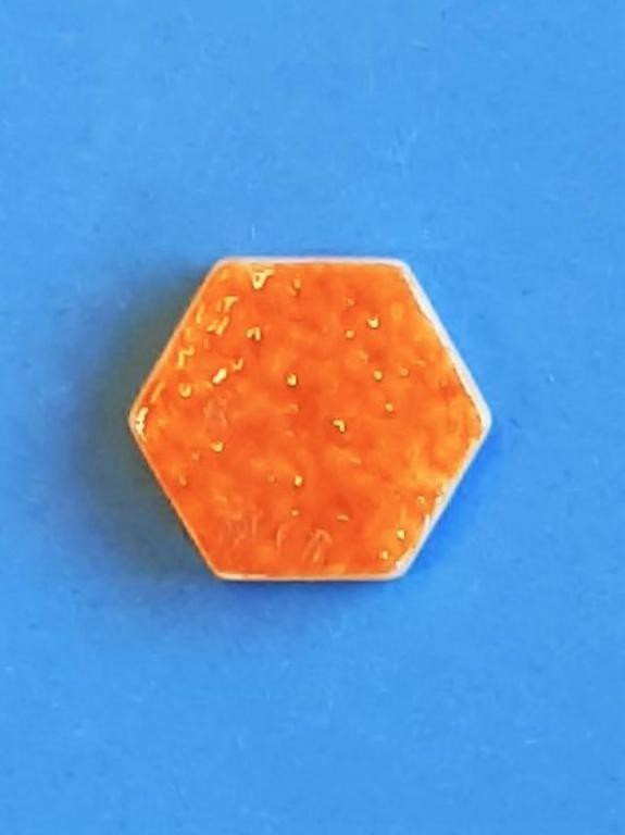 Ref : HEXAGONE ORANGE  2,5x2,5