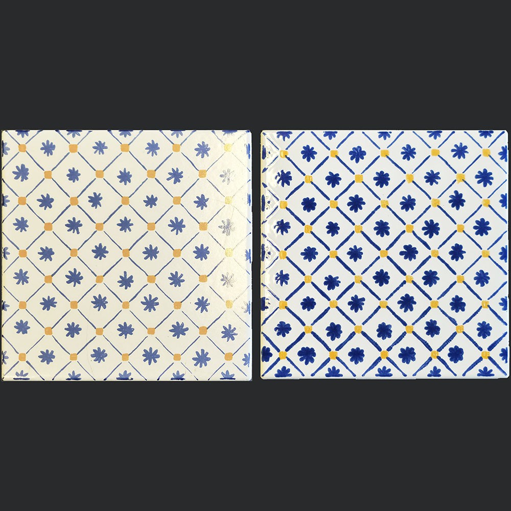 Ref : DÉCORS FLEURS BLEUES...