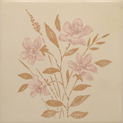 Ref : PASTELLO DÉCORS FLEURS ROSE 495  15x15